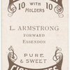 L. Armstrong, forward (EFC) [Essendon Football Club].