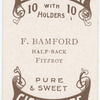 F. Bamford, half-back (FFC) [Fitzroy Football Club].