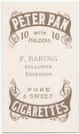 F. Baring, follower (EFC) [Essendon Football Club].