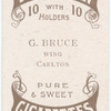 G. Bruce, wing (CFC) [Carlton Football Club].