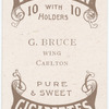 G. Bruce, wing (CFC) [Carlton Football Club].