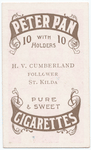 H.V. Cumberland, follower (SKFC) [St. Kilda Football Club].
