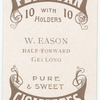 W. Eason, half-forward (GFC) [Geelong Football Club].