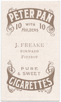 J. Freake, forward (FFC) [Fitzroy Football Club].