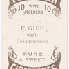 P. Gibb, wing (CFC) [Collingwood Football Club].