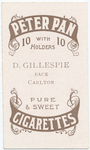 D. Gillespie, back (CFC) [Carlton Football Club].