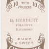 B. Herbert, follower (RFC) [Richmond Football Club].
