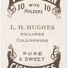 L.H. Hughes, follower (CFC) [Collingwood Football Club].