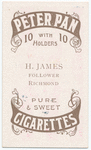 H. James, follower (RFC) [Richmond Football Club].