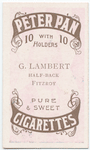 G. Lambert, half-back (FFC) [Fitzroy Football Club].