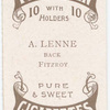 A. Lenne, back (FFC) [Fitzroy Football Club].