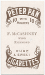 F. McCashney, wing (RFC) [Richmond Football Club].