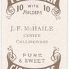 J.F. McHaile, crntre (CFC) [Collingwood Football Club].
