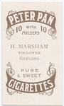 H. Marshan, follower (GFC) [Geelong Football Club].