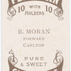 R. Moran, forward (CFC) [Carlton Football Club].