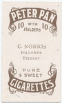 C. Norris, follower (FFC) [Fitzroy Football Club].