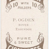 P. Ogden, rover (EFC) [Essendon Football Club].