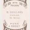 E. Sellars, forward (SKFC) [St. Kilda Football Club].