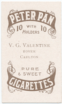 V.G. Valentine, rover (CFC) [Carlton Football Club].