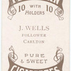 J. Wells, follower (CFC) [Carlton Football Club].