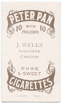 J. Wells, follower (CFC) [Carlton Football Club].