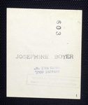 Boyer, Josephine