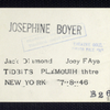 Boyer, Josephine