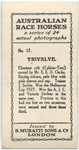 Trivalve. Trainer J. Scobie.