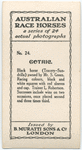 Gothic. Trainer L. Robertson.
