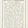 Mr. A.P.F. Chapman (Kent & England).
