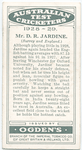 Mr. D.R. Jardine (Surray & England).