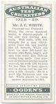 Mr. J.C. White (Somerset & England).