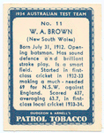 W.A. Brown.