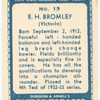 E.H. Bromley.
