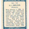 H.I. Ebeling.