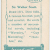 Sir Walter Scott.