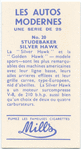 Studebaker Silver Hawk.