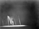 Julia Arthur as Lady Macbeth. Set designed by Robert Edmond Jones.