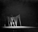 Julia Arthur as Lady Macbeth. Set designed by Robert Edmond Jones.