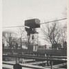 Cable car for taking soil