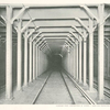 Standard steel construction in tunnel - third rail protection not shown