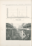 Section of subway at Pearl Street, surface railway tracks supported over excavation on upper Broadway.