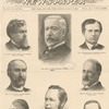 The cabinet of President Harrison : [clockwise from top center] Hon. James G. Blaine, Secretary of State, Hon. John Wanamaker, Postmaster-General, General Benjamin F. Tracy, Secretary of the Navy, Hon. Redfield Proctor, Secretary of War, Hon. William Windom, Secretary of the Treasury, Hon. J. M. Rusk, Secretary of Agriculture, Hon. W. H. H. Miller, Attorney-General, Hon. John W. Noble, Secretary of Interior, Frank Leslie's illustrated newspaper, March 9, 1889.