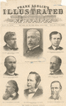 The cabinet of President Harrison : [clockwise from top center] Hon. James G. Blaine, Secretary of State, Hon. John Wanamaker, Postmaster-General, General Benjamin F. Tracy, Secretary of the Navy, Hon. Redfield Proctor, Secretary of War, Hon. William Windom, Secretary of the Treasury, Hon. J. M. Rusk, Secretary of Agriculture, Hon. W. H. H. Miller, Attorney-General, Hon. John W. Noble, Secretary of Interior, Frank Leslie's illustrated newspaper, March 9, 1889.