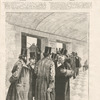 Le rentrée de la chambre, les couloirs : De Lanessan, Louis Blanc, Greppo, Tony Révillon, Clémenceau, Clovis Hugues, La vie moderne, 5 novembre 1881.