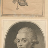 Frontispiece of Blanchard's pamphlet, showing the balloon ; Jean Pierre Blanchard.