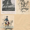 Three equestrian portraits of Gebhard Leberecht von Blücher.