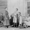 L to R: Lloyd Gray as Robbins (?), Rose MacClendon (Serena), Evelyn Ellis (Bess), Frank Wilson (Porgy, cripple) & Georgette Harvey (Maria).
