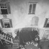 Scene "courtyard: Catfish Row, Charleston, S.C." designed by Cleon Throckmorton for "Porgy" original production. NYC: Guild Theatre, 1927.