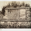 Palais Des Nonnes, à Uxmal; detail du cote sud.